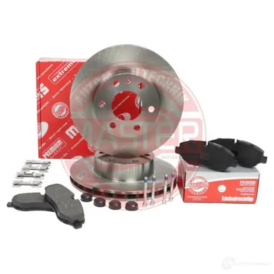 Тормозные диски и колодки, комплект MASTER-SPORT B I8ZI 1437643056 202802380 - Изображение 1