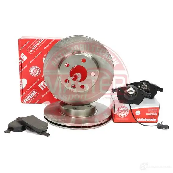 Тормозные диски и колодки, комплект MASTER-SPORT 202501140 55C EG 1437643059 - Изображение 1
