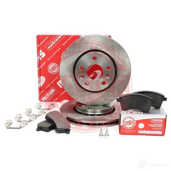 Тормозные диски и колодки, комплект MASTER-SPORT 1437643065 8LF TQU 202402220 изображение 1