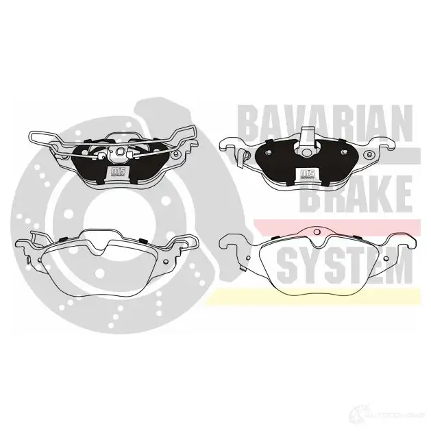 Тормозные колодки, комплект MASTER-SPORT V7T FHY k6071152 1424862382