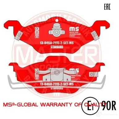 Тормозные колодки, комплект MASTER-SPORT 13046071152setms 2713975 CT S90X0