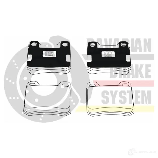 Тормозные колодки, комплект MASTER-SPORT k6040342 07 ID7V 1424862361 изображение 0