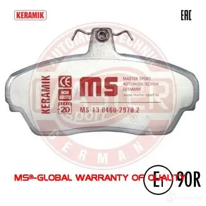 Тормозные колодки, комплект MASTER-SPORT 2713546 13046029702csetms UEXVQ C3