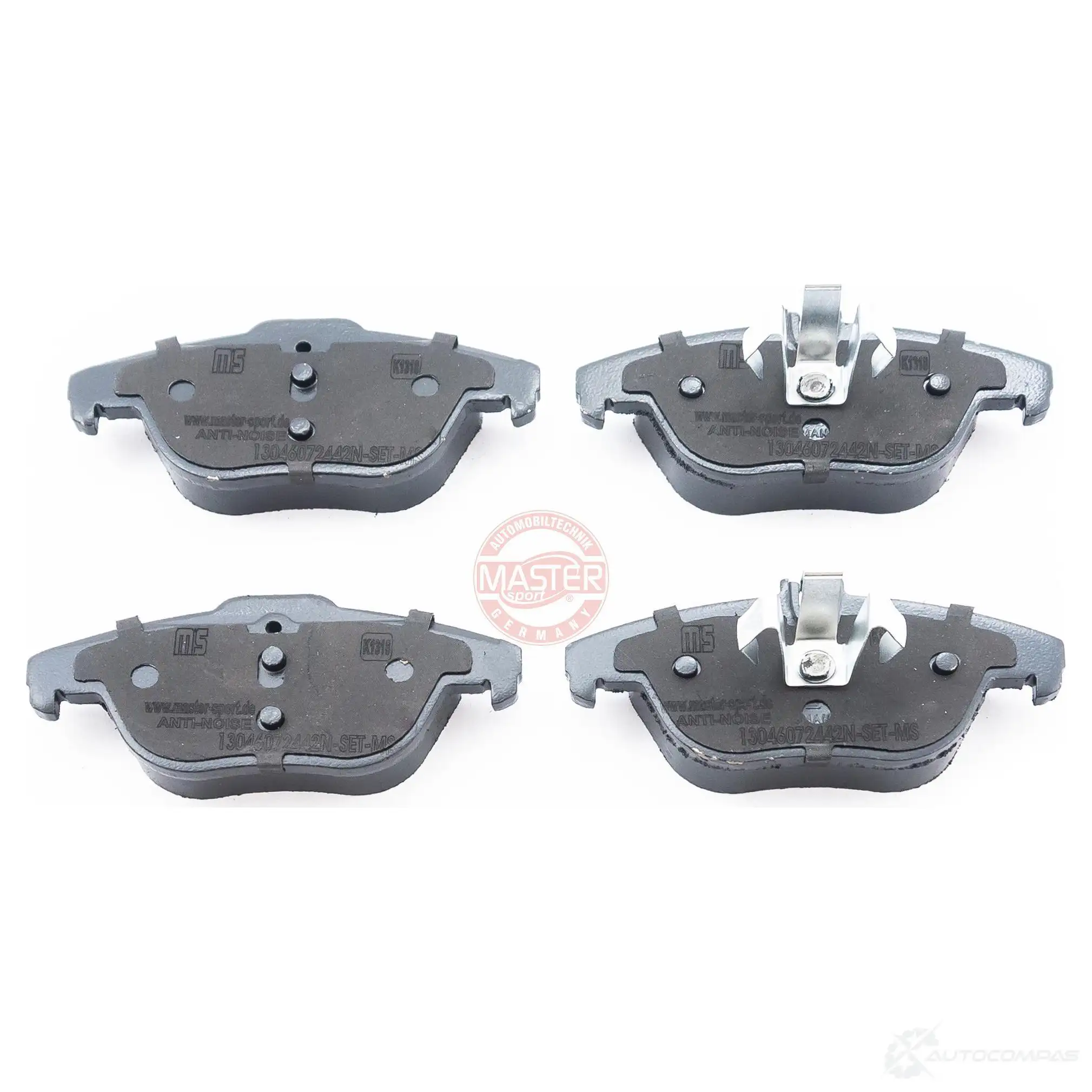 Тормозные колодки, комплект MASTER-SPORT YV PEW 13046072442nsetms 1226951491 - Изображение 1