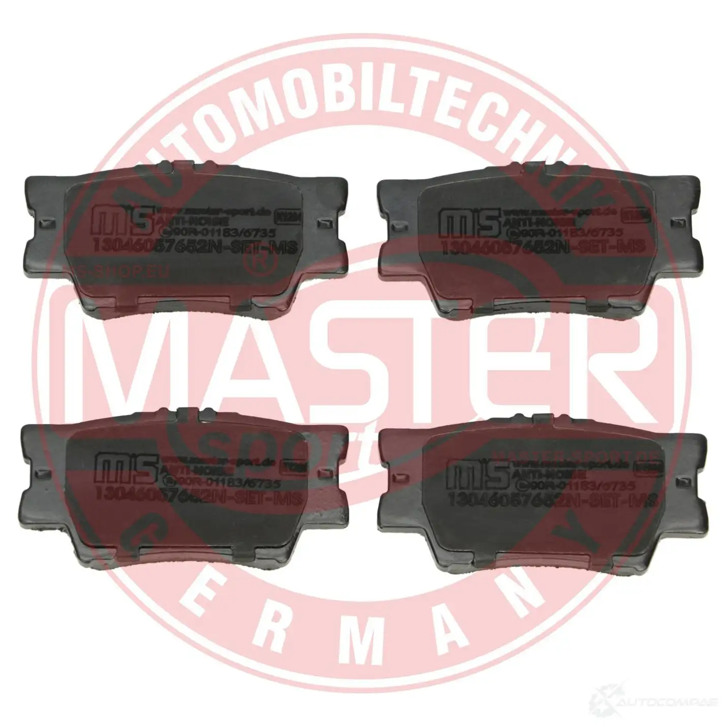 Тормозные колодки, комплект MASTER-SPORT 13046057652nsetms 1438460321 FUN FOG - Изображение 1