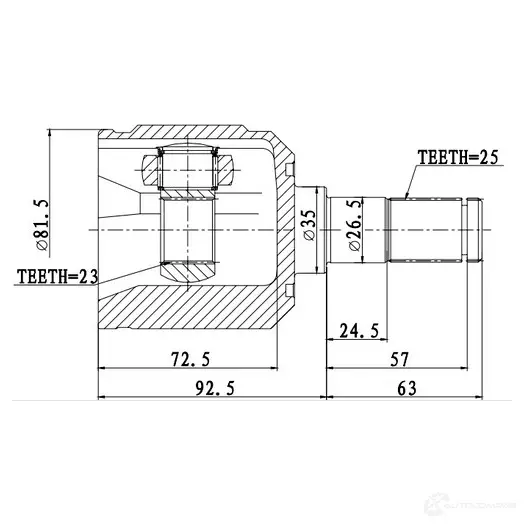 Внутренний шрус ZIKMAR Q OO1A z87737r 1425582642