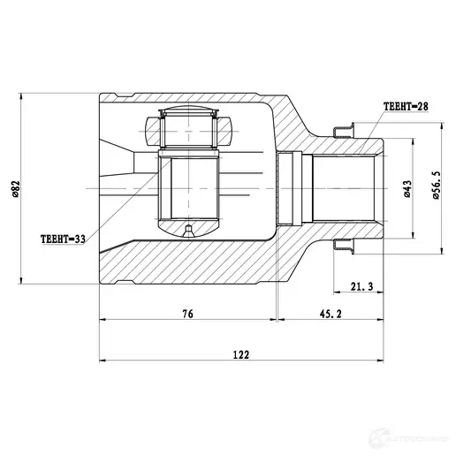 Внутренний шрус ZIKMAR ZGRG ZQO z87759r 1425582214