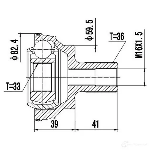 Наружный шрус ZIKMAR z87474r 1425583990 XT OQGZM