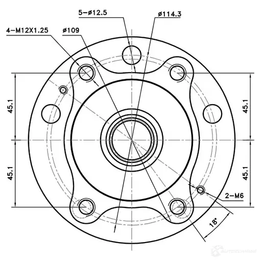 Ступица колеса ZIKMAR 1425581971 7334 ML z89682r изображение 3