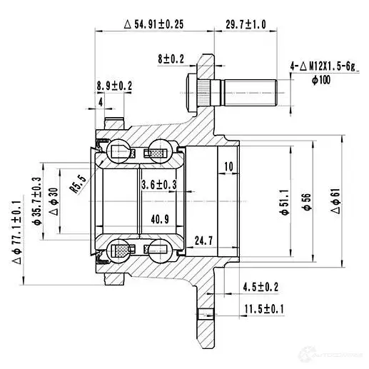 Ступица колеса ZIKMAR 1425581625 L96 S6KW z89579r изображение 2