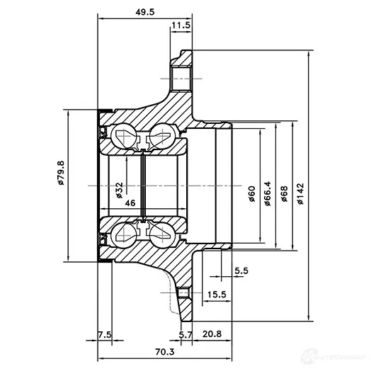 Ступица колеса ZIKMAR z89380r 1425584012 TQHI AL изображение 3