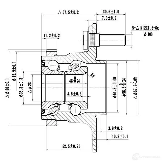 Ступица колеса ZIKMAR z89205r LR2 SE 1440239554 изображение 2