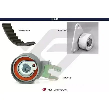 Комплект ремня ГРМ HUTCHINSON XRS E4 KH 485 1987178 9Q655 изображение 0