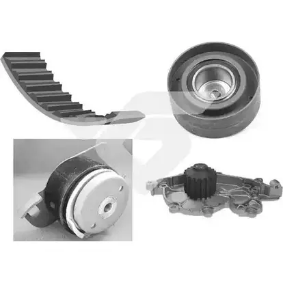Водяной насос, помпа + комплект зубчатого ремня HUTCHINSON 5I 3FG1 L05N13 1987238 KH 55WP42