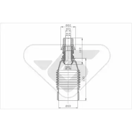 Пылезащитный комплект, амортизатор HUTCHINSON 1987479 82 VDX KP021 18LL19S изображение 0