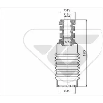 Пылезащитный комплект, амортизатор HUTCHINSON P 43NK 8LT03 KP031 1987489
