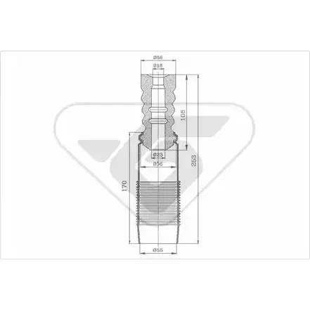 Пылезащитный комплект, амортизатор HUTCHINSON KP069 PRTRA4 QXMQ Z 1987527