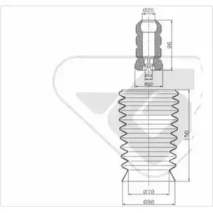Пылезащитный комплект, амортизатор HUTCHINSON KA3335 KP071 6R MFL 1987529