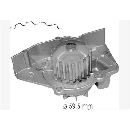 Водяной насос, помпа HUTCHINSON QJTYSL WP0027V 1988295 XTOX7A 9 изображение 0