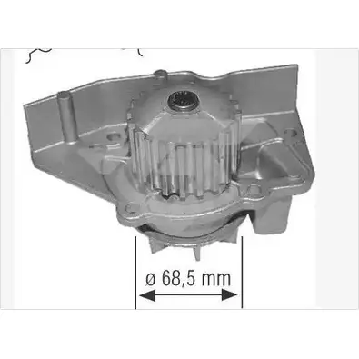 Водяной насос, помпа HUTCHINSON K4 LCPDV WP12 1988369 YR0VM0D