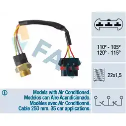 Датчик вентилятора радиатора FAE 7 1WLQ 38065 1990028 8435050624067 изображение 0