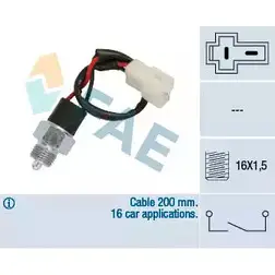 Выключатель, фара заднего хода FAE 40981 S89ZTE 1990173 G 8JZP9U