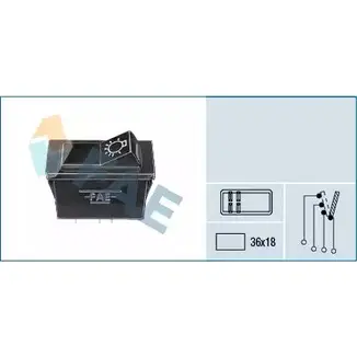 Переключатель света фар FAE 1990885 MS RJFDV 8435050609002 62490