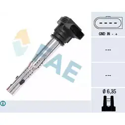 Катушка зажигания FAE 16T7BF P 8435050625736 80240 1992615
