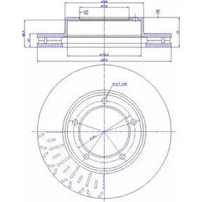 Тормозной диск CAR ref. RD: 1012 ref. IB: TT 06 1V 142.1042 1993121