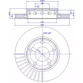 Тормозной диск CAR ref. RD: 1069 142.1122 ref. IB: VW 63 1V 1993186 изображение 0