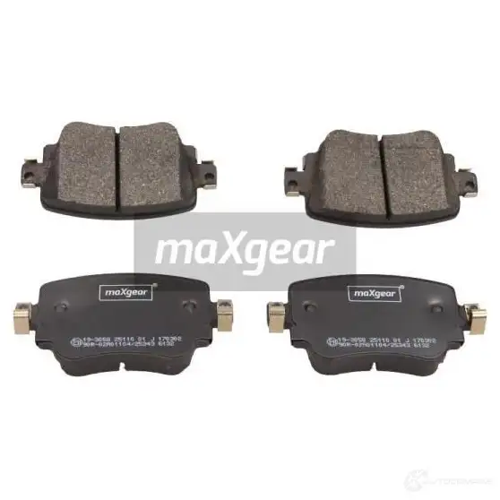 Тормозные колодки, комплект MAXGEAR 0YG N5ME 1228278335 193058