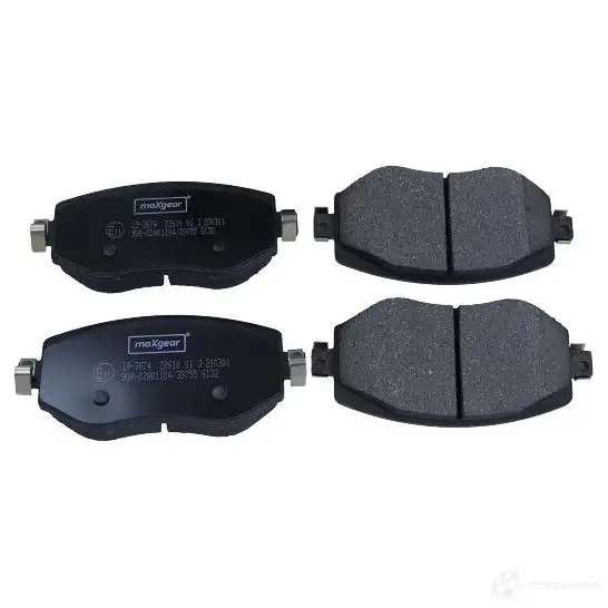 Тормозные колодки, комплект MAXGEAR 193674 VWJ3 BQ 1437578749 - Изображение 1