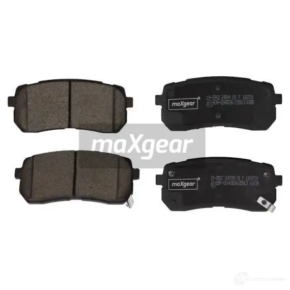 Тормозные колодки, комплект MAXGEAR K4RE GG 192902 2838978