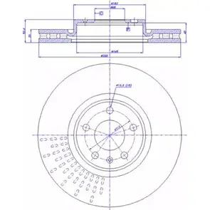 Тормозной диск CAR Z 8H4X 1993854 2ZRNW 142.1788 изображение 0