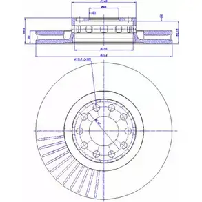 Тормозной диск CAR ref. IB: AD 51 1V ref. RD: 3391 142.712 1994385