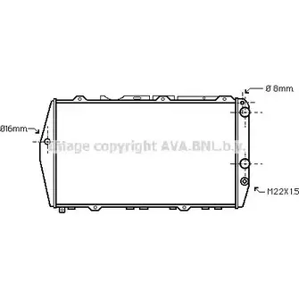 Радиатор охлаждения двигателя AVA QUALITY COOLING AI2019 4045385001774 2017690 T697W BF