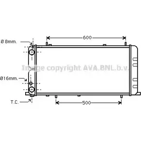 Радиатор охлаждения двигателя AVA QUALITY COOLING 4045385001989 AI2051 2017707 JJ2J R изображение 0