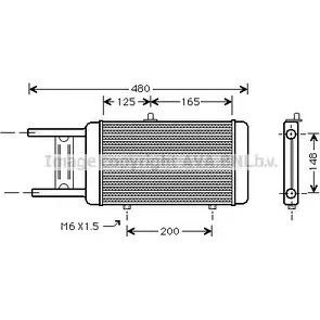 Радиатор охлаждения двигателя AVA QUALITY COOLING AI2066 2017719 J98 O35 7ZHKNGF