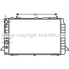 Радиатор охлаждения двигателя AVA QUALITY COOLING 9MGJE JV 2017733 AI2092 YMFCVKJ изображение 0