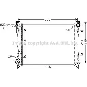 Радиатор охлаждения двигателя AVA QUALITY COOLING HN EG2 4045385065271 2017777 AI2235