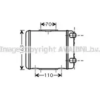 Радиатор охлаждения двигателя AVA QUALITY COOLING 2017788 AI2256 D Z4JKMH 4045385069118 изображение 0