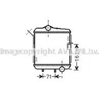 Радиатор охлаждения двигателя AVA QUALITY COOLING 2017801 AI2311 1 CBX5D 4045385165506 изображение 0