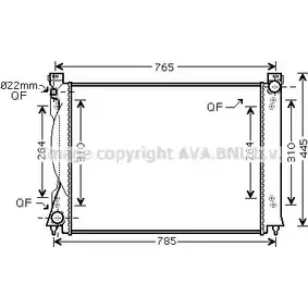 Радиатор охлаждения двигателя AVA QUALITY COOLING 2017806 31 3R0E AI2335 22R5W