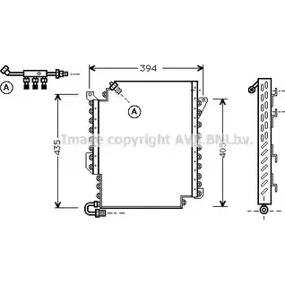 Радиатор кондиционера AVA QUALITY COOLING 2017904 4045385008230 DA MJA AI5119 изображение 0