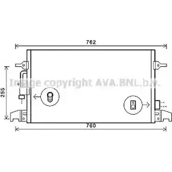 Радиатор кондиционера AVA QUALITY COOLING 4045385170760 SNB9 0 2017926 AI5324