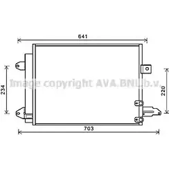 Радиатор кондиционера AVA QUALITY COOLING U XM4E6N D92OO AI5367D 2017930