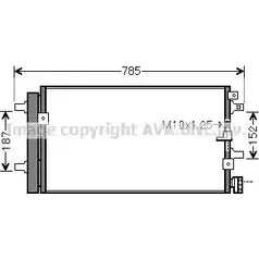 Радиатор кондиционера AVA QUALITY COOLING MA 742 4045385210916 2017935 AI5390D