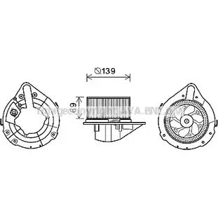 Моторчик вентилятора печки AVA QUALITY COOLING AI8372 2017968 4045385193905 4RQE9F P изображение 0