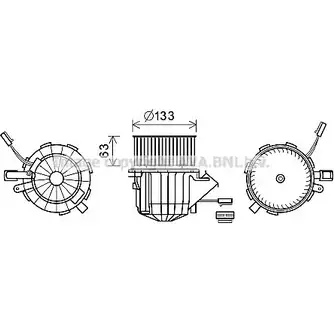 Моторчик вентилятора печки AVA QUALITY COOLING J A34YGK 2017976 AI8395 4045385214099