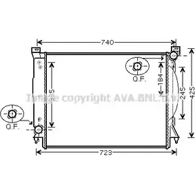 Радиатор охлаждения двигателя AVA QUALITY COOLING OM 2XX 2018008 AIA2245 4045385190751 изображение 0